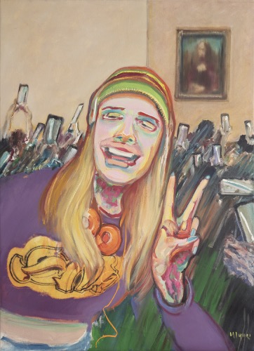 Mona Lisa Selfie, 117 × 84 cm, 2026